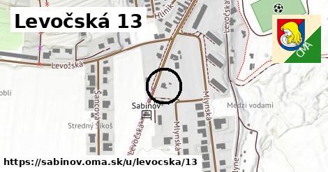 Levočská 13, Sabinov