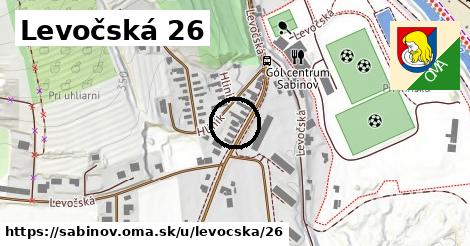 Levočská 26, Sabinov