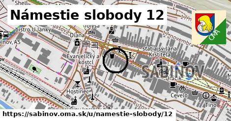 Námestie slobody 12, Sabinov