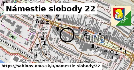 Námestie slobody 22, Sabinov