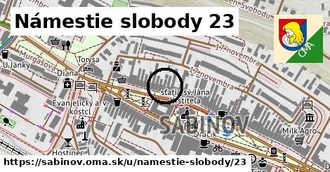 Námestie slobody 23, Sabinov