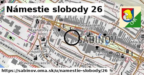 Námestie slobody 26, Sabinov