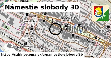 Námestie slobody 30, Sabinov