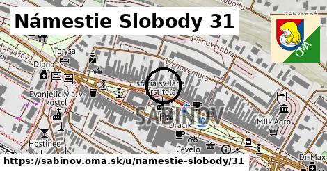 Námestie Slobody 31, Sabinov