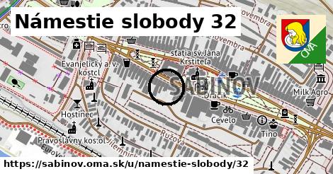 Námestie slobody 32, Sabinov