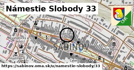 Námestie Slobody 33, Sabinov