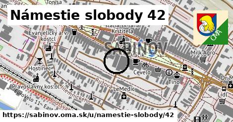 Námestie slobody 42, Sabinov