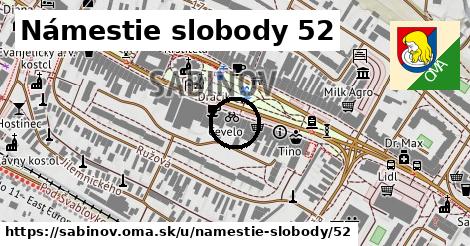 Námestie slobody 52, Sabinov