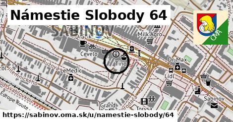 Námestie Slobody 64, Sabinov