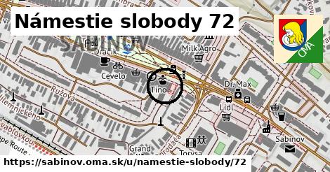 Námestie slobody 72, Sabinov