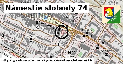 Námestie slobody 74, Sabinov