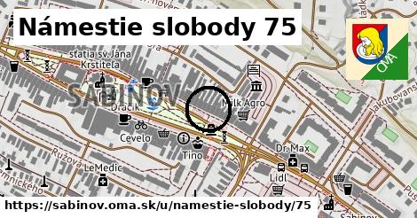 Námestie slobody 75, Sabinov