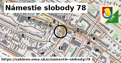 Námestie slobody 78, Sabinov