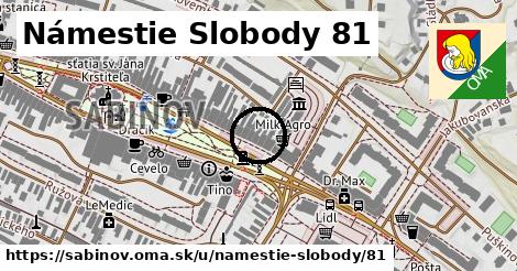 Námestie Slobody 81, Sabinov