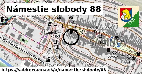 Námestie slobody 88, Sabinov