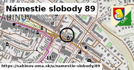 Námestie slobody 89, Sabinov