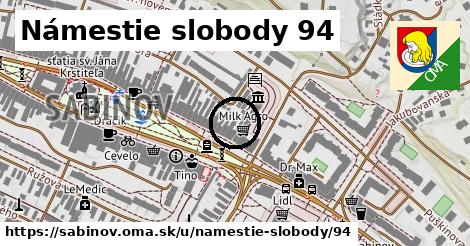 Námestie slobody 94, Sabinov