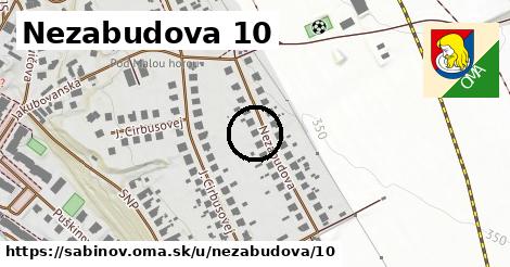 Nezabudova 10, Sabinov