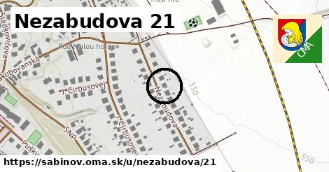 Nezabudova 21, Sabinov