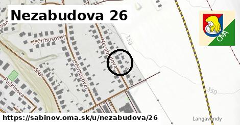 Nezabudova 26, Sabinov