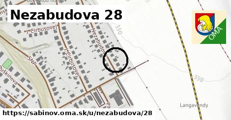 Nezabudova 28, Sabinov