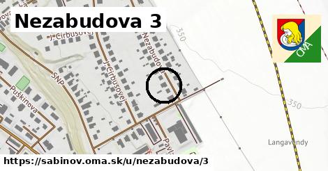 Nezabudova 3, Sabinov