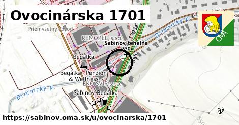 Ovocinárska 1701, Sabinov