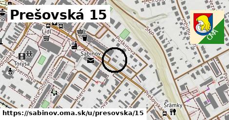 Prešovská 15, Sabinov