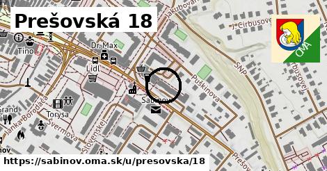 Prešovská 18, Sabinov