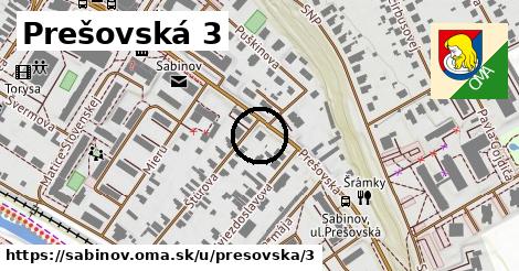 Prešovská 3, Sabinov