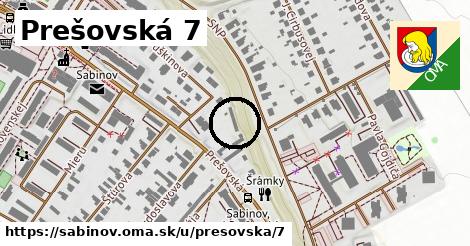 Prešovská 7, Sabinov