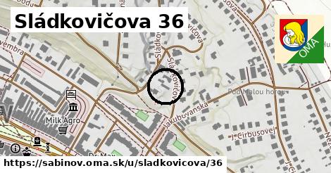 Sládkovičova 36, Sabinov