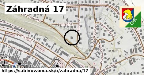 Záhradná 17, Sabinov