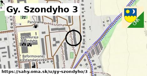 Gy. Szondyho 3, Šahy