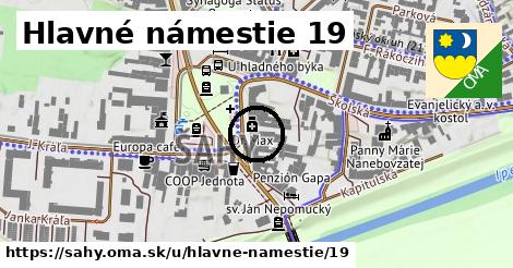 Hlavné námestie 19, Šahy