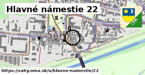 Hlavné námestie 22, Šahy