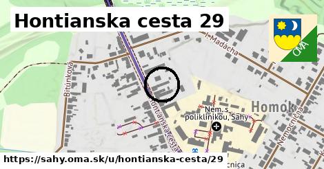 Hontianska cesta 29, Šahy