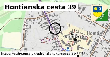 Hontianska cesta 39, Šahy