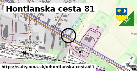 Hontianska cesta 81, Šahy