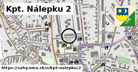 Kpt. Nálepku 2, Šahy