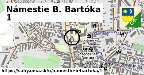 Námestie B. Bartóka 1, Šahy