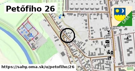 Petőfiho 26, Šahy
