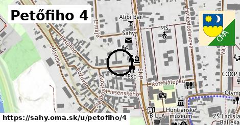 Petőfiho 4, Šahy