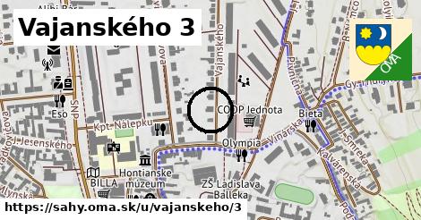Vajanského 3, Šahy
