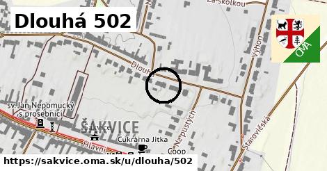 Dlouhá 502, Šakvice