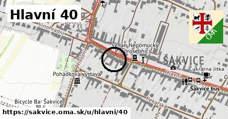 Hlavní 40, Šakvice