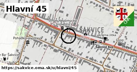 Hlavní 45, Šakvice