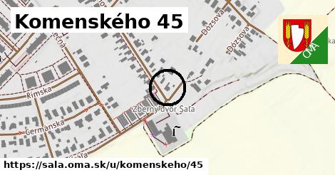 Komenského 45, Šaľa