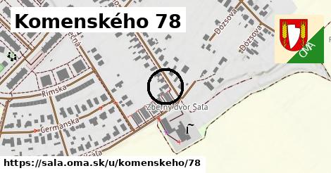 Komenského 78, Šaľa