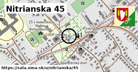 Nitrianska 45, Šaľa